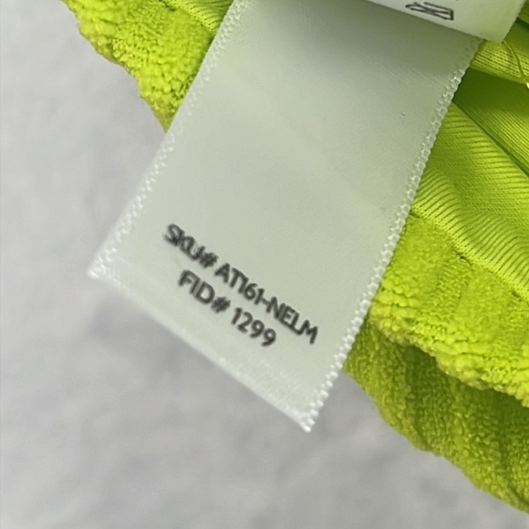 NWT Andie M, XXXL Lime Green The Bermuda Top Terry‎ Cloth Bikini Top NELM - Picture 15 of 16
